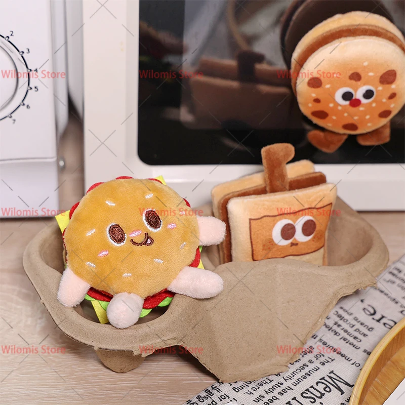 Cute Dessert Series Plush Toy Stuffed Food Cake Cookie Milktea Apple Peach Cartoon Fr uit Plush Fridge Magnets Kid Birthday Gift