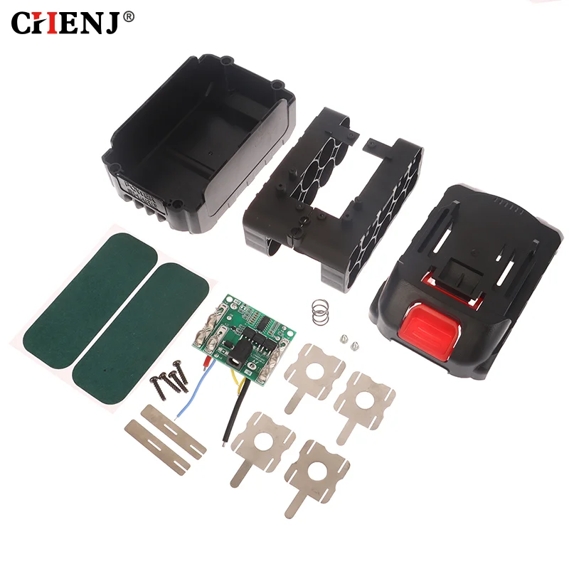 リチウム電池ケース,21V,BMS,ワイヤレス電気アングルグラインダー用ケース,切断,18650,電池なし