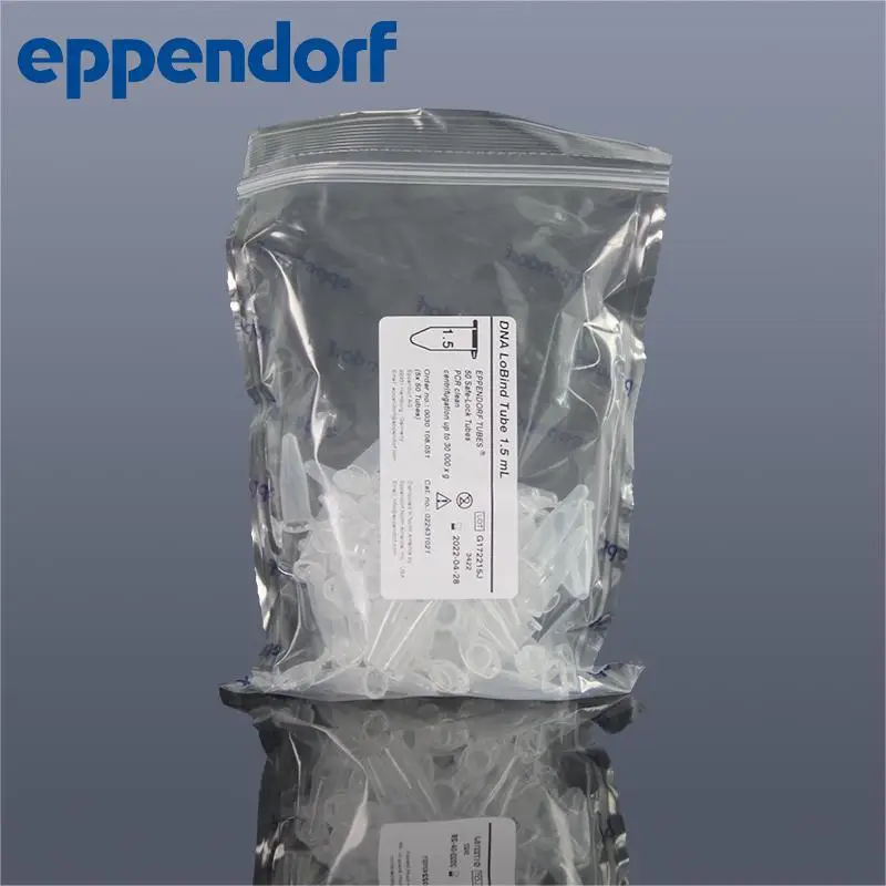 Eppendorf 250PCS Microcentrifuge Tube with Graduated DNA Low Adsorption Tubes 1.5ml/2.0ml PCR Clean Grade for Laboratory