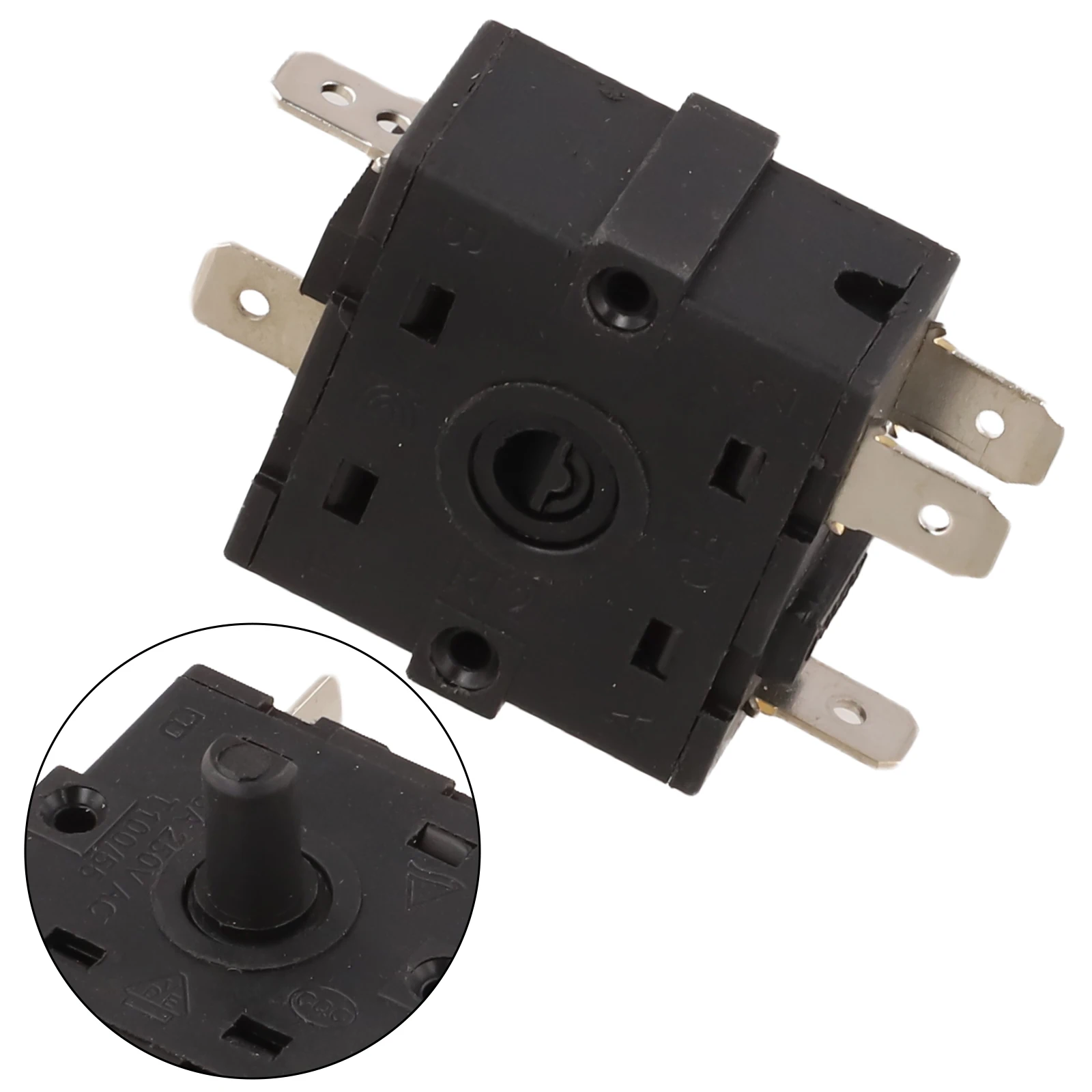 3-pin Switch Electric Heater Switch Kitchen Appliances Contact Type 3NC 1NO Electric Heater Compatible Metal Material For Stoves