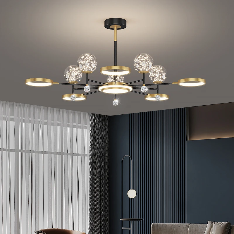 Modern Ceiling Chandelier Nordic LED Chandeliers Living Room Bedroom Kitchen Indoor Lighting Ceiling Lamps Lustre Fixture Lights