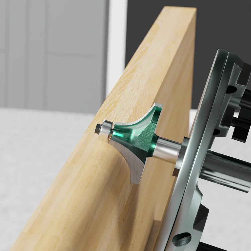 4 ชิ้น 6 มิลลิเมตรหรือ 1/4 "Shank ที่มีคุณภาพสูงขนาดเล็กมุม Round Router Bit สําหรับไม้ขอบงานไม้ Mill คลาสสิกเครื่องตัดบิตสําหรับไม้