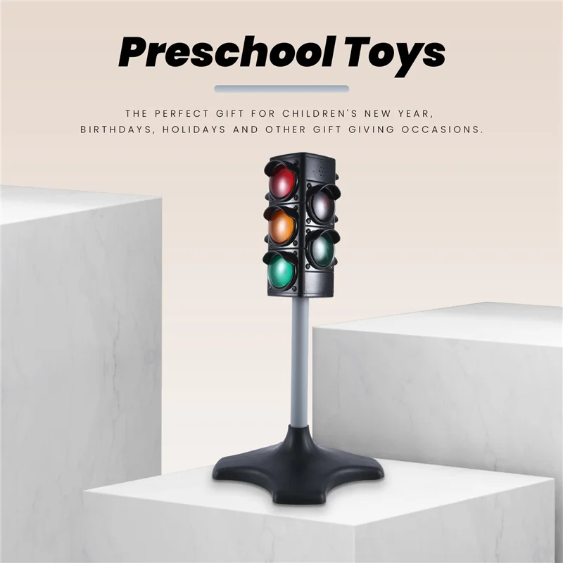 B24B Kindergarten Simulation Traffic Lights Cognitive Safety Crossing The Road Traffic Signal Lights Children Early Education Ed