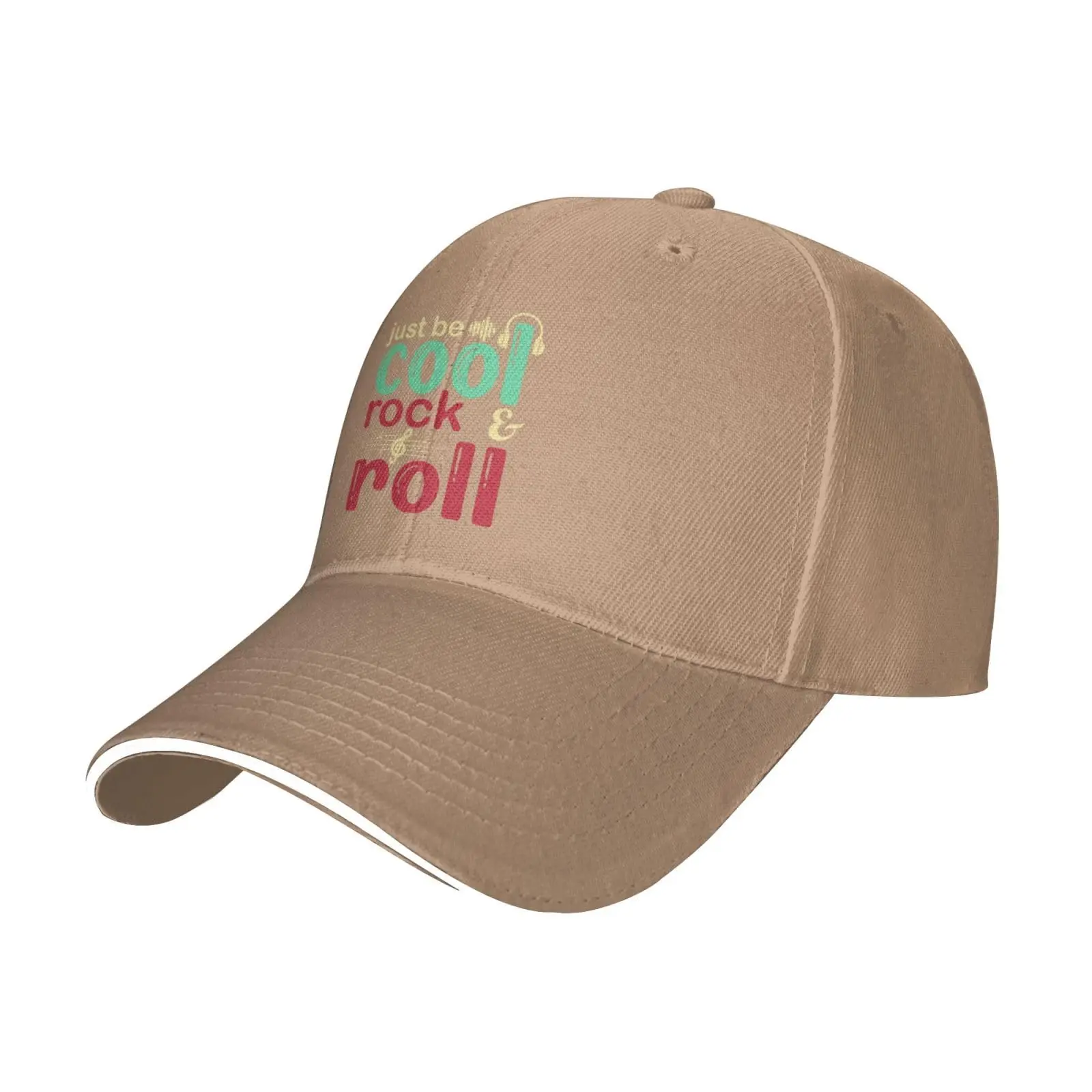 

Just Be Cool Rock Roll Baseball Cap Sandwich Duck Tongue Hat Spring Summer Unisex Fashion Sports Outdoor Travel Daily