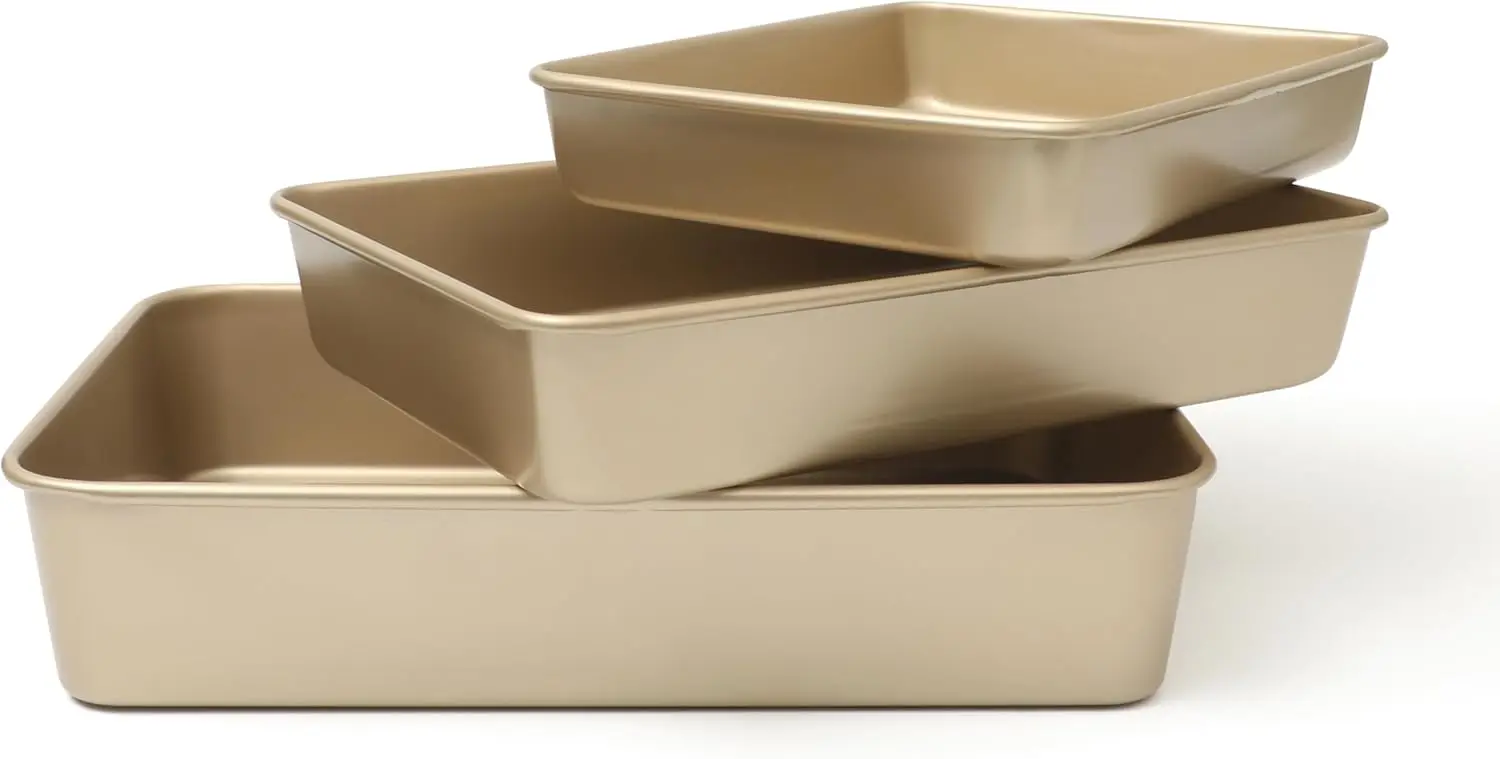 

Gallen 3-Piece Baking Pan Set – 13', 15', 17' Baking Pans, Ceramic Nonstick, PFA-Free, Carbon Steel