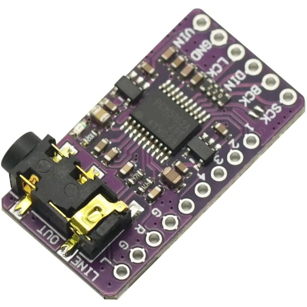 2Pcs IIS PCM5102A Decoder PCM5102 I2S Player Module for Format Board Digital PCM5102 Audio Board