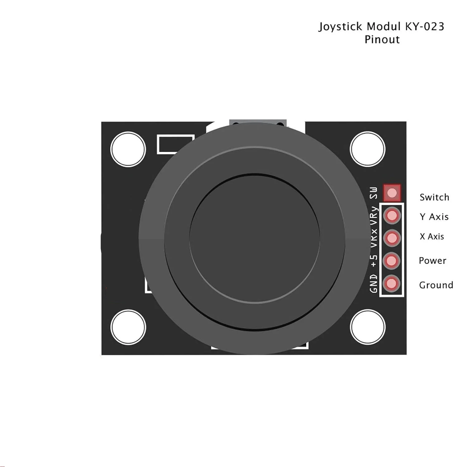Módulo de joystick KY-023 compatible con Arduino y Raspberry
