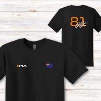 2025 Oscar Piastri Signature Series F1 Shirt Number 81 on Back - Exclusive Australian Racing Design T-Shirt Men
