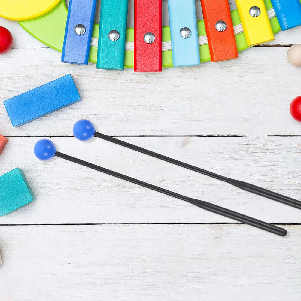 

2 Pairs Children's Drumsticks Percussion Instrument Accessories Toddler Mallet Kit