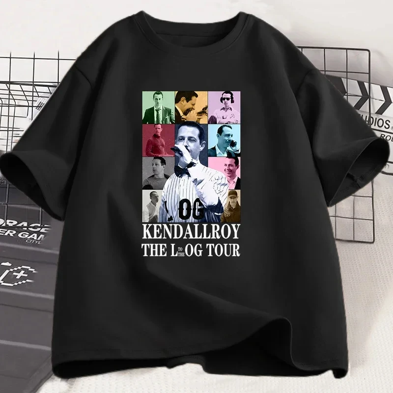 Kendall Roy The Eras Tour Women's T-shirt Women's 90s Retro Successor TV Program T-shirt Men's Cotton Short Sleeved T-shirt