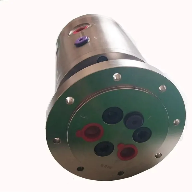 Custom 3 Passage Hydraulic Rotary Joint with Flange Stainless Steel G1/8 G1/4 High Pressure for Rolling Machinery Rotary U