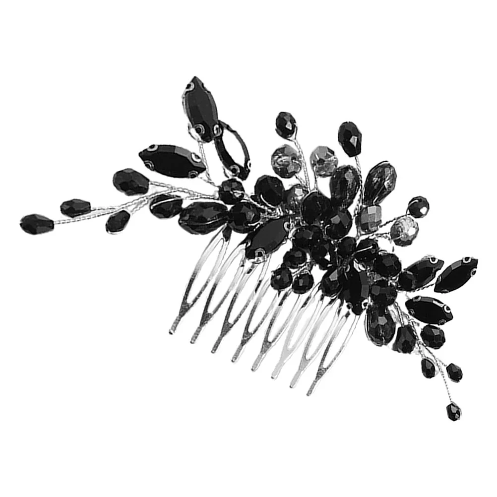 Rhinestone Hair Comb for Women Wedding Bridal Accessories Side Roller Clips Bobby Pins Miss