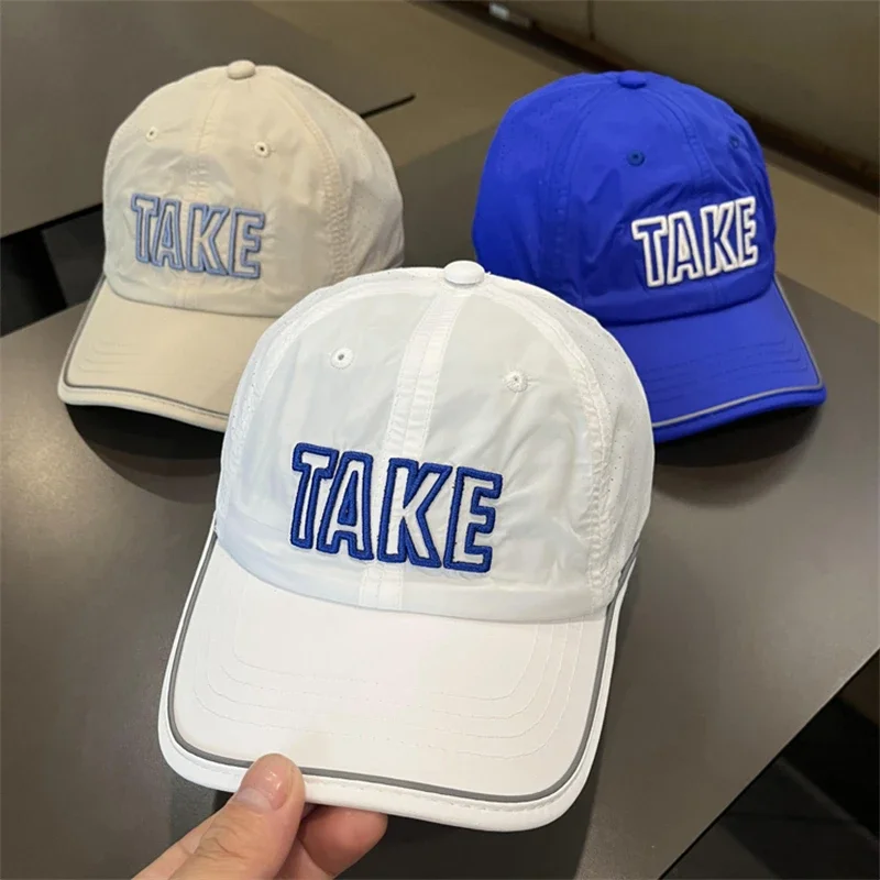 

Embroidery Letter Baby Baseball Cap Quick Drying Children Duck Tongue Caps Kids Boy Girl Outdoor Sunshade Hat Sports Visors