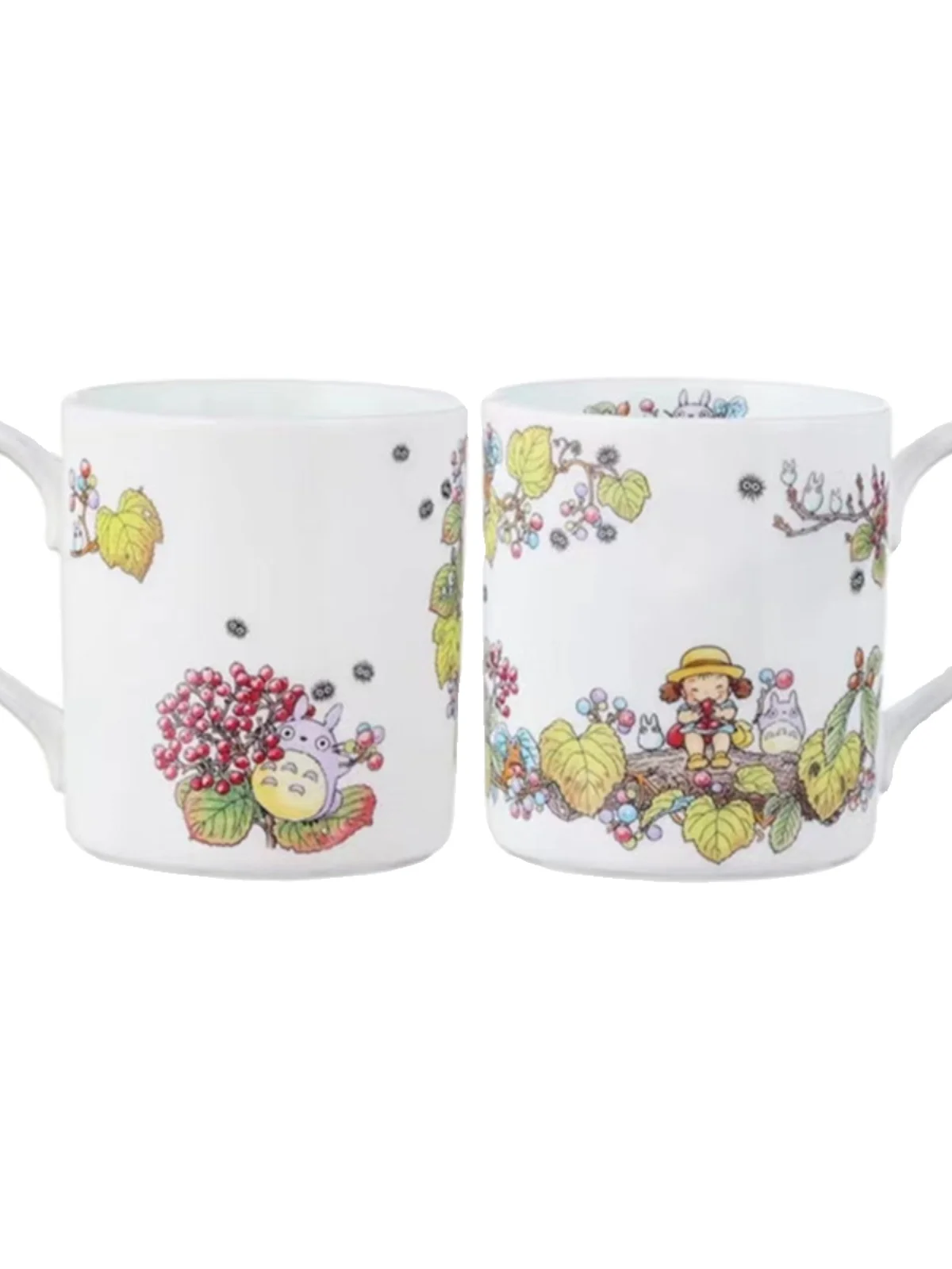 Japanese Luxury Cartoon Bone China Coffee Cups Saucers Mugs Flat Plates Tableware High-end Gift Boxes