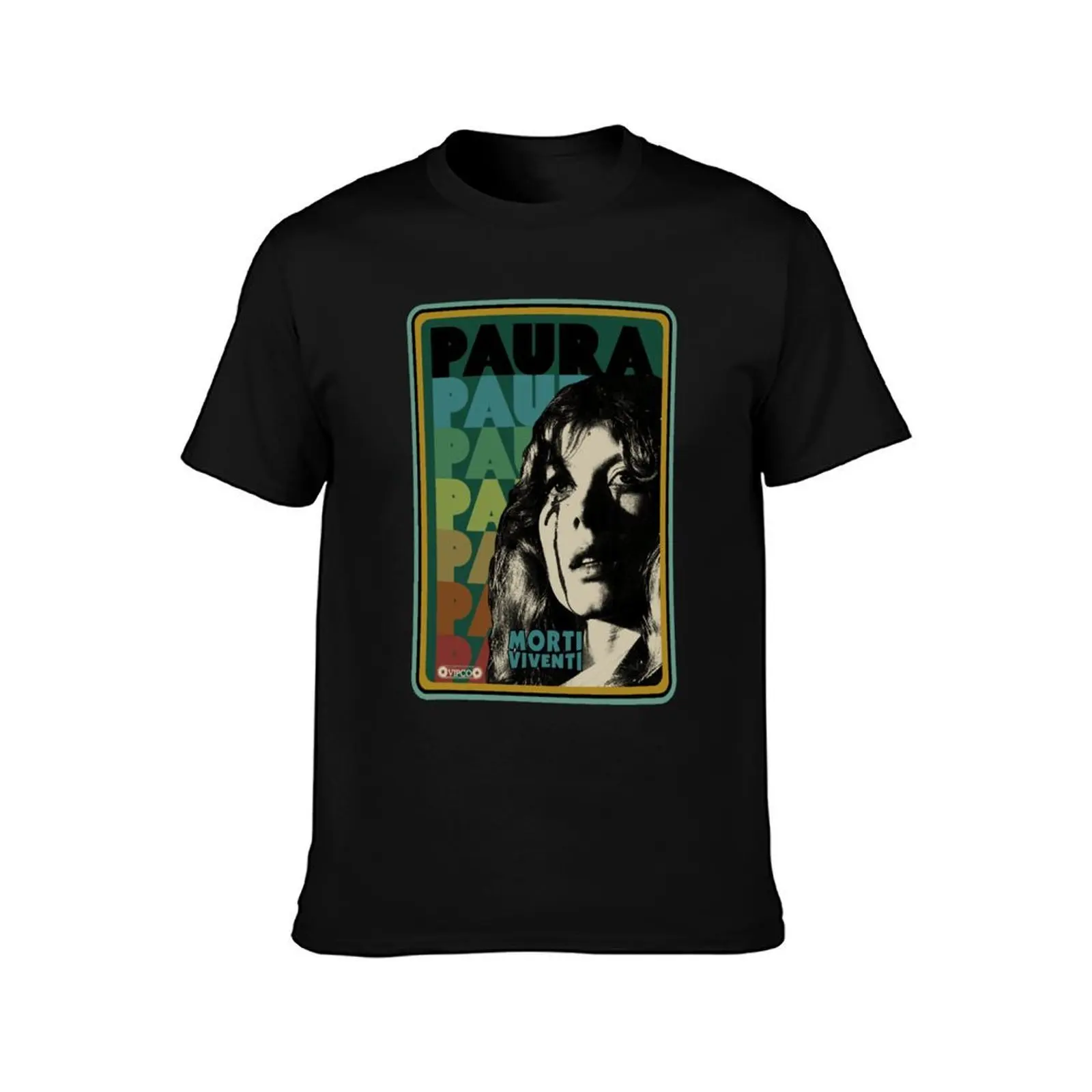 Needed Gifts lucio fulci horror Paura Cult Horror Fan Art T-Shirt Basic Breathable Solid Color T-Shirt