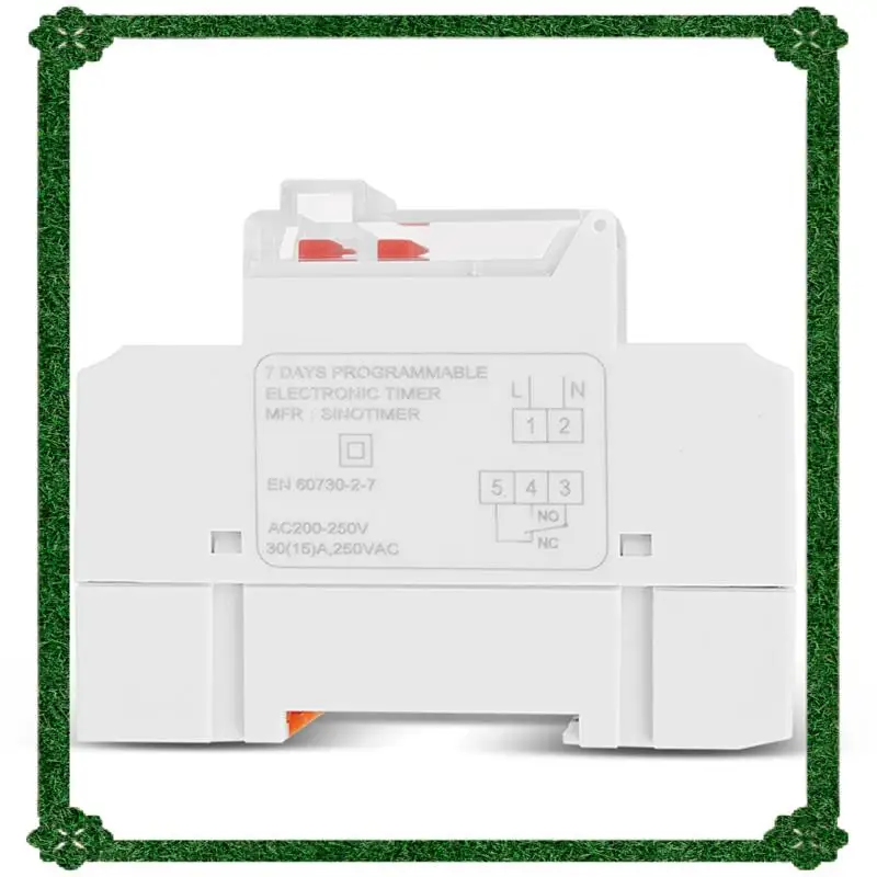 24-Hour Delivery 8X SINOTIMER TM919B 220V 30A Programmable Digital Timer Switch DIN Automatic Cycle Timing Controller For Lights