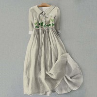 Women Korean Style Dresses Lace Up High Waist Shirt Midi Dress Summer Half Sleeve Trendy A Line Dress Streetwear Y2k Clothing