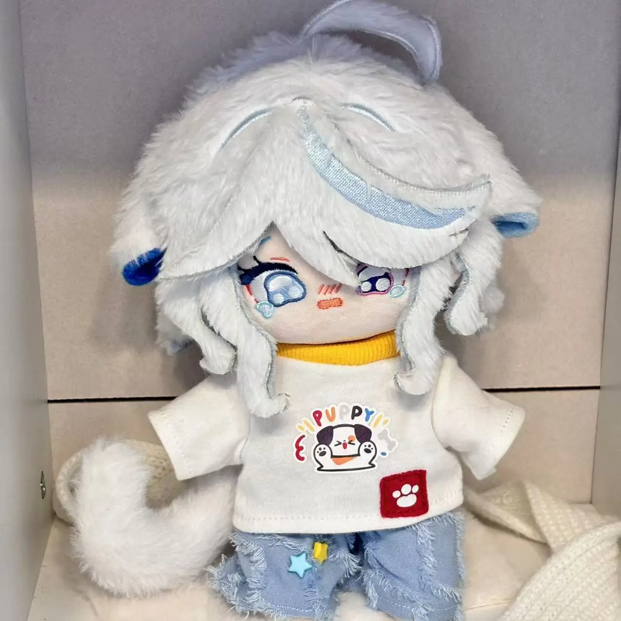 

2026 Genshin Impact Furina Hydro Archon 20cm Poseable Plush Doll Limited Edition with Blueberry Milk Cap Outfit and Fluffy Hair