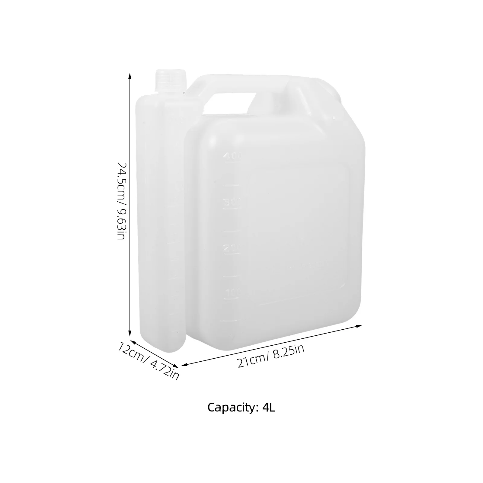 

Abs Plastic Mixing Bottle Portable Mix Tank For Chainsaw Engine Leak-Proof Cap Easy Pour Design Lightweight