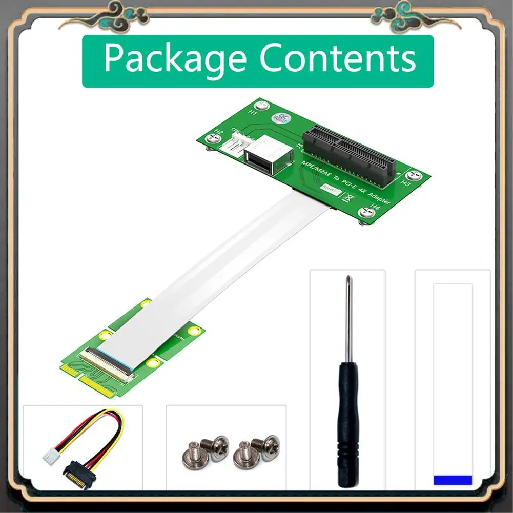 كابل تمديد PCI-E صغير موثوق به إلى PCI-E X4 مع كابل FPC عالي السرعة مع وسادة مغناطيسية سهلة التركيب، B