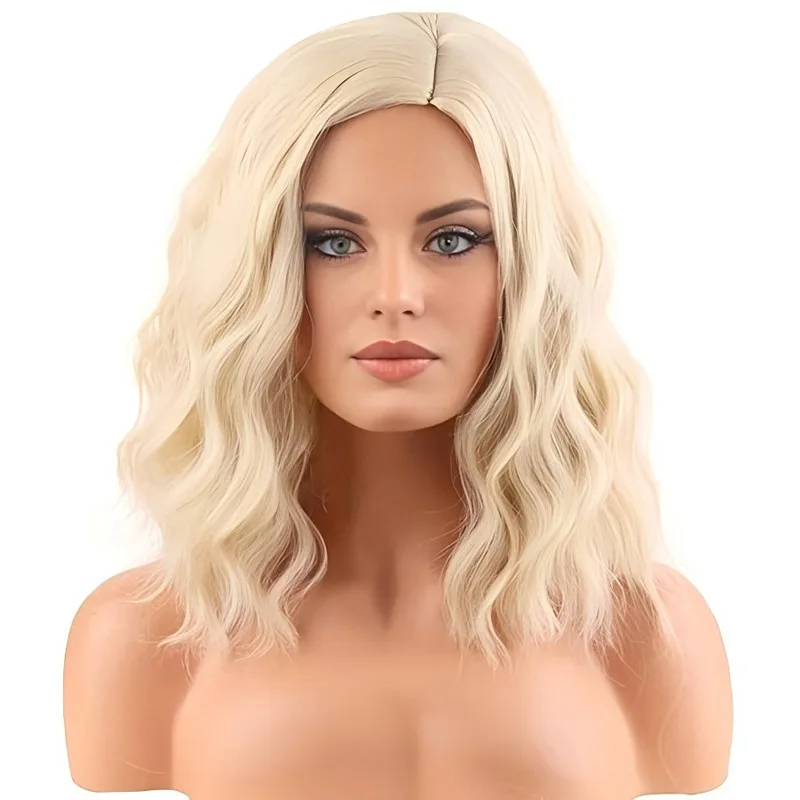 Water Wave Orange Wig, Sweet and Cool Hairstyle, Trendy Must-have Gift, Christmas Holiday Gift