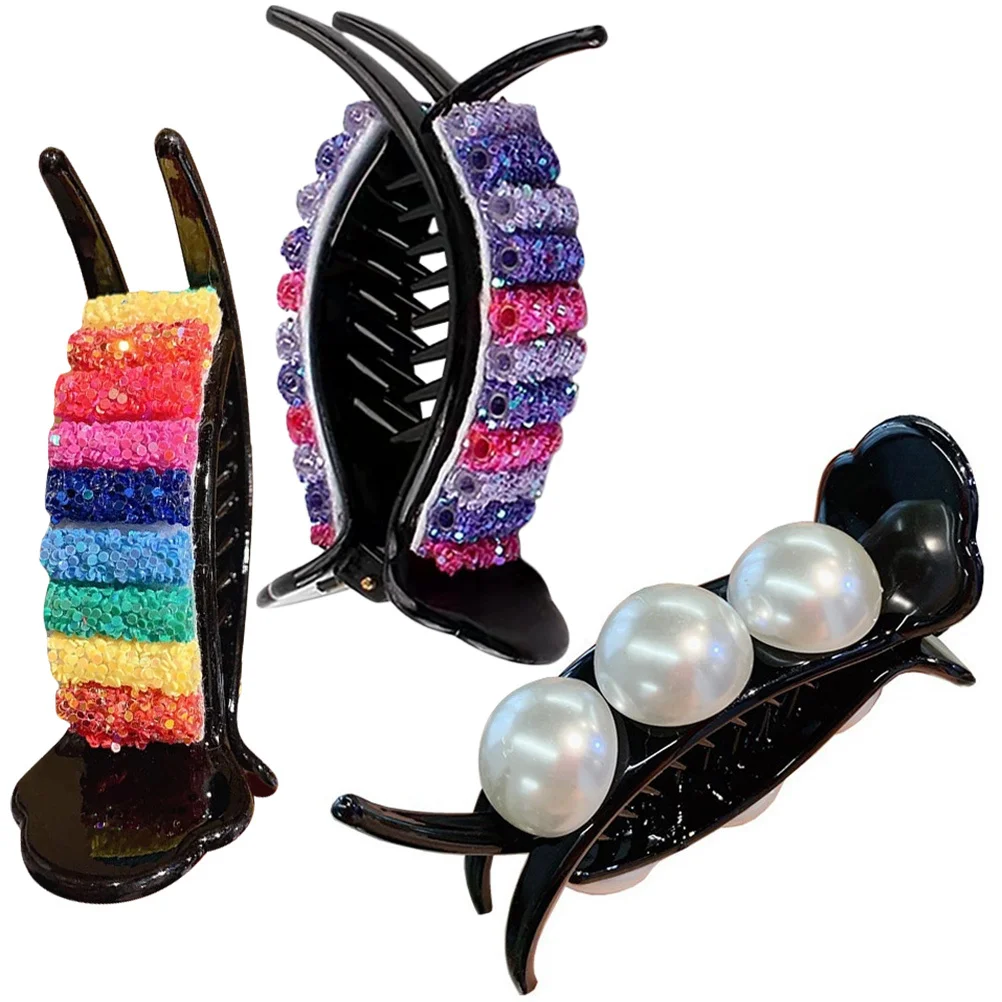 3 قطع من مشابك مخلب الشعر للنساء والفتيات، إكسسوارات أنيقة متينة وعملية لمختلف المناسبات، أداة تصفيف الشعر الأنيقة #4