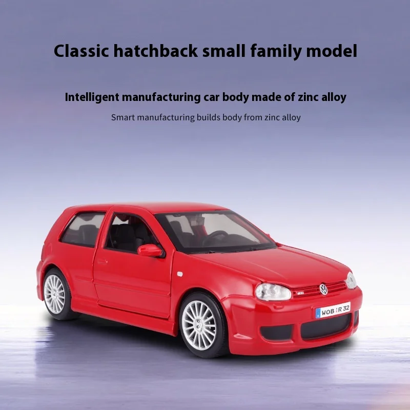 Nieuw Op Voorraad Maisto 1:24 Volkswagen Golf R32 Simulatie Legering Miniatuur Gegoten Auto Model Ornament Jongen Gift Aangepaste Speelgoed gift