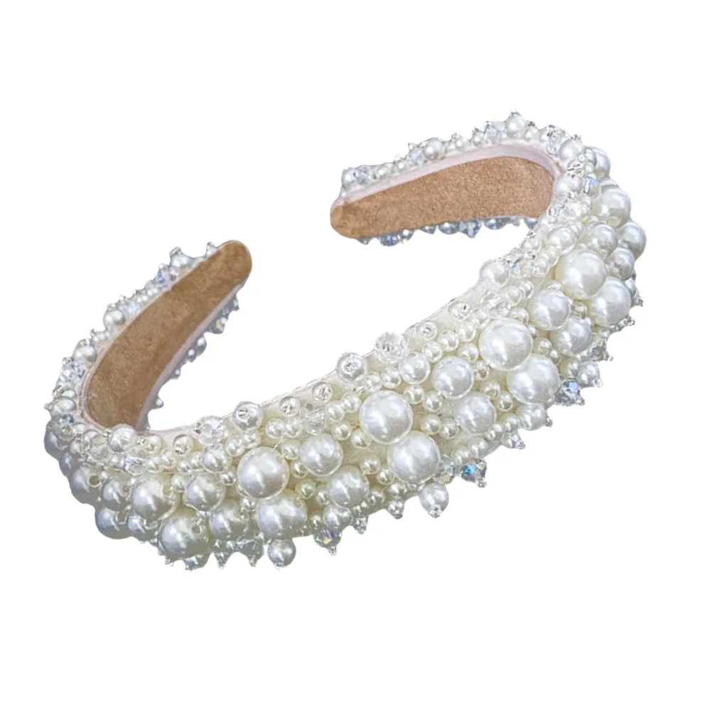 

1pc Bridal Hair Accessories Wedding Headbands Durable Clasp Party Headdress Hoop Hair Accessory Elegant Lightweight Luxurious