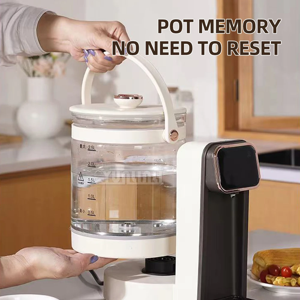 

Интеллектуальный чайник с постоянной температурой, количественный стеклянный чайник, выход, машина для кипячения воды, Electrico Cuello De Cisne