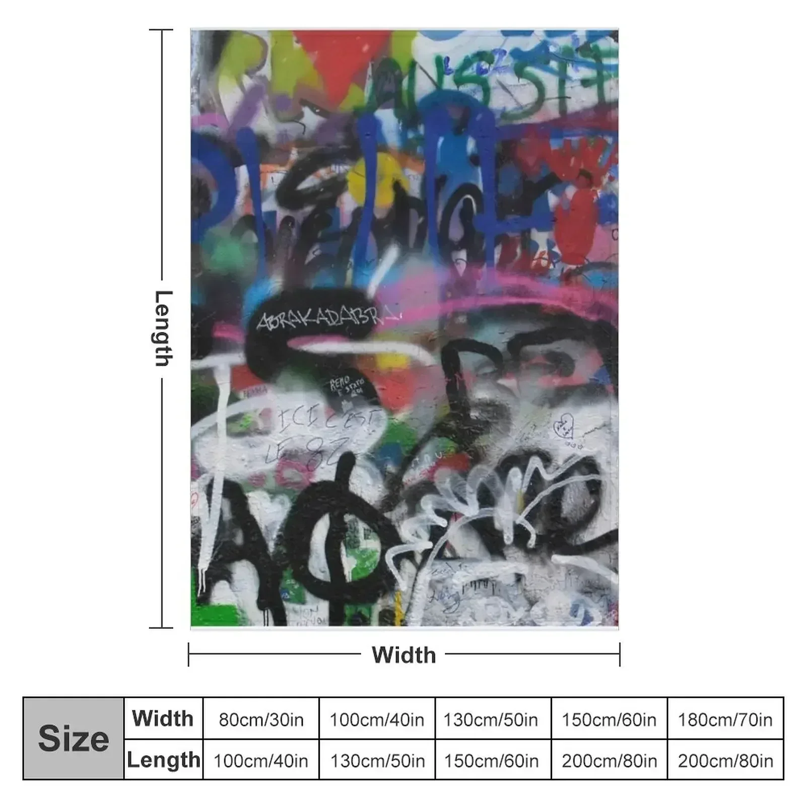 GRAFFITI - WALLS - ABSTRACT - FACE MASK. Throw Blanket Soft For Sofa Thin Blankets For Sofas Personalized Gift Blankets