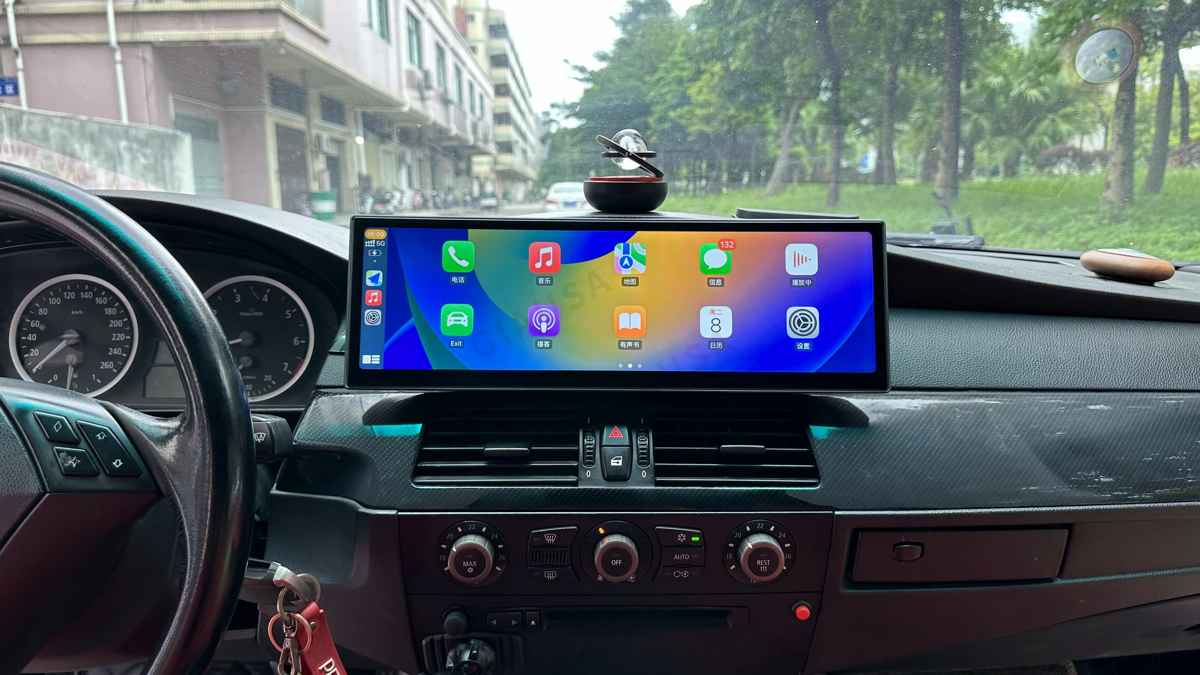 

14.9" Android 13 Carplay Auto Car Multimedia QLED Display Screen For BMW E60 E61 E90 2003 - 2010 CIC CCC ID8 GPS WIFI 4G BT