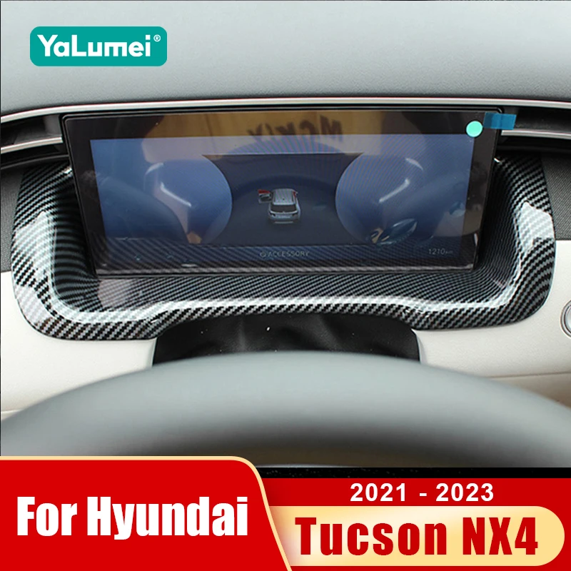 Für Hyundai Tucson NX4 2021 2022 2023, Hybrid N Linie Auto Dashboard Display Meter Tacho Gauge Abdeckung Zubehör