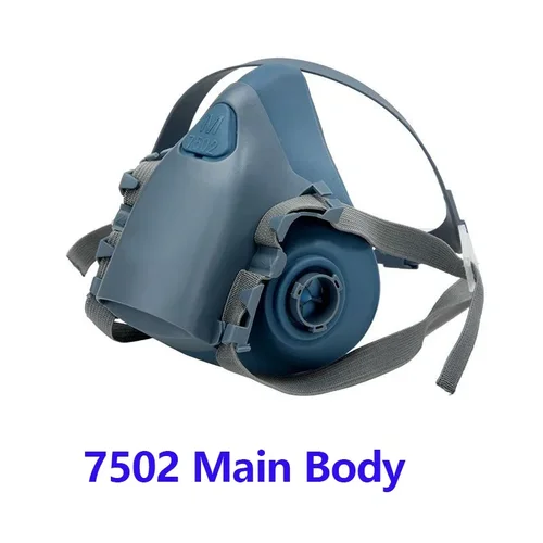 Máscara de Gas 7502, respirador químico, máscara protectora, pintura Industrial en aerosol, lata combinada con filtro 6000, Gas antiorgánico