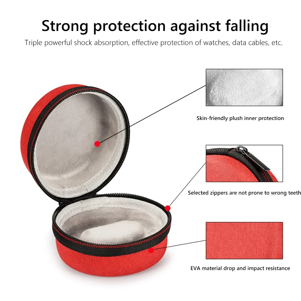 EVA Travel Watch Storage Carrying Box Smart Bracelet Protective Case Pouch for Samsung Galaxy Watch4 Apple Watch Series 7 Huawei