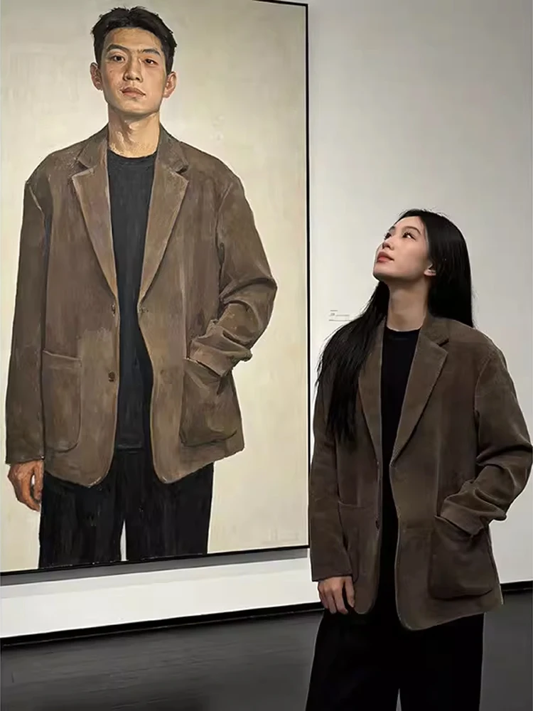 

Corduroy Men's Suit Jaet Spring Trendy High-End American Sle Small West Coat New 2026 Upper Old Money Sle