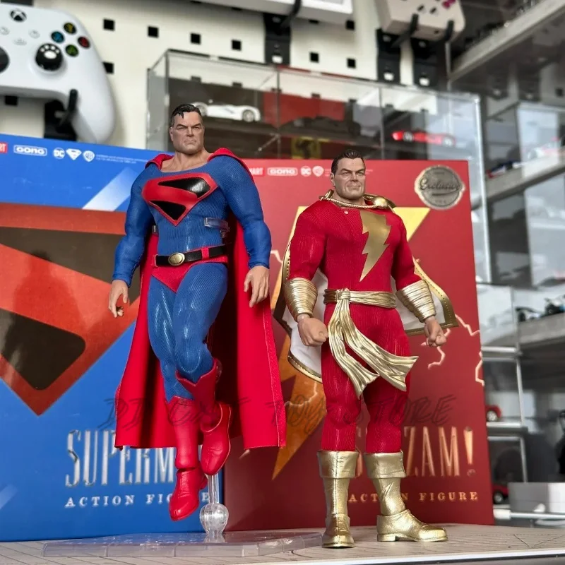 Original Superman Resonance Studios Gong Heaven'S Descent Shazam 1/12 Cloth Movable Figure Model Toy Children Christmas Gifts