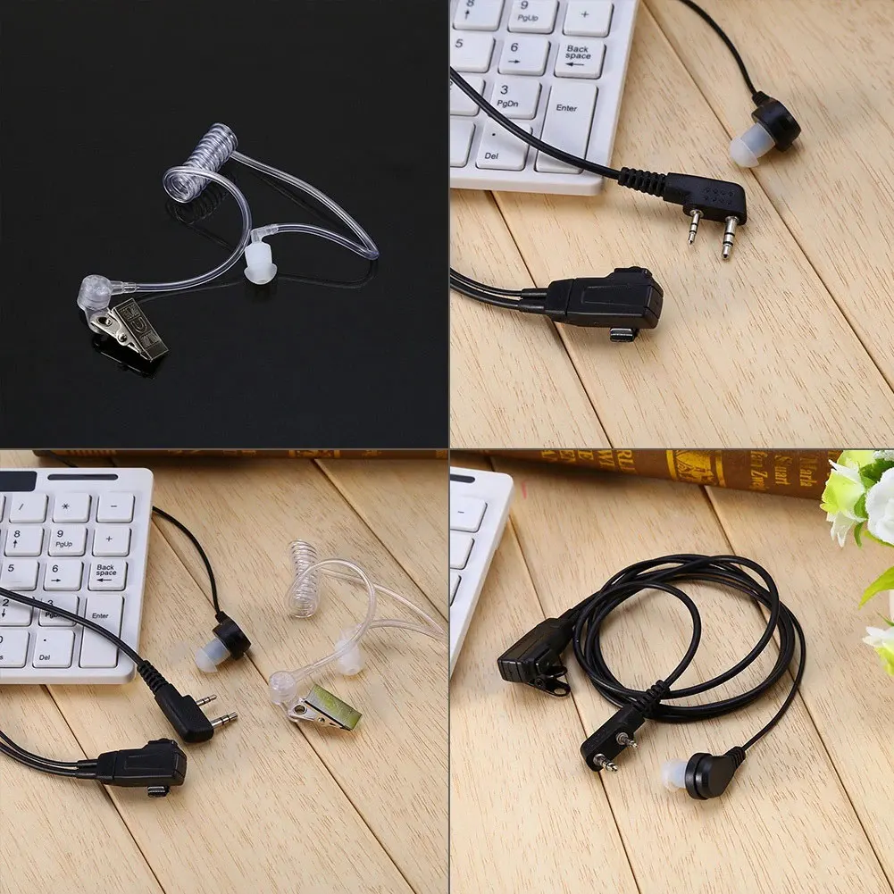 

2 Pin Walkies Talkie Headset Noise Cancellation Walkies Talkie Earpiece Headset For Cycling