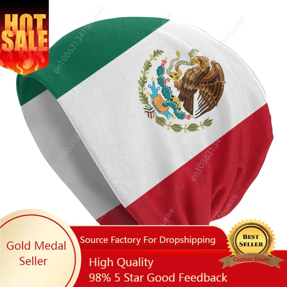 Flag Of Mexico Beanie Cap Unisex Winter Warm Bonnet Homme Knitted Hats Street Outdoor Beanies Caps For Men Women