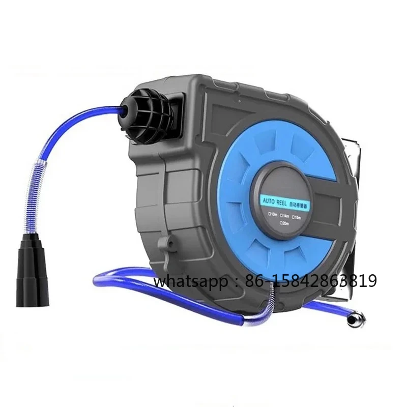 Hose Reel  Air Carwash 180° Wall Mount Portable Water Hose Reel Holder Hose Wash Pipe Rack Contraction Tool Air Drum Tympanism