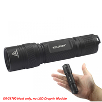 KDLITKER E6-21700 P6 Style 21700 Flashlight Host