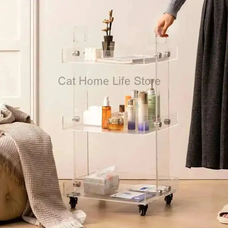 

Aesthetic Salon Manicure Auxiliary Beauty Support Cart Barber Trolley Hairdresser Rollers Cosmetic Helper Storage Wheels Tray