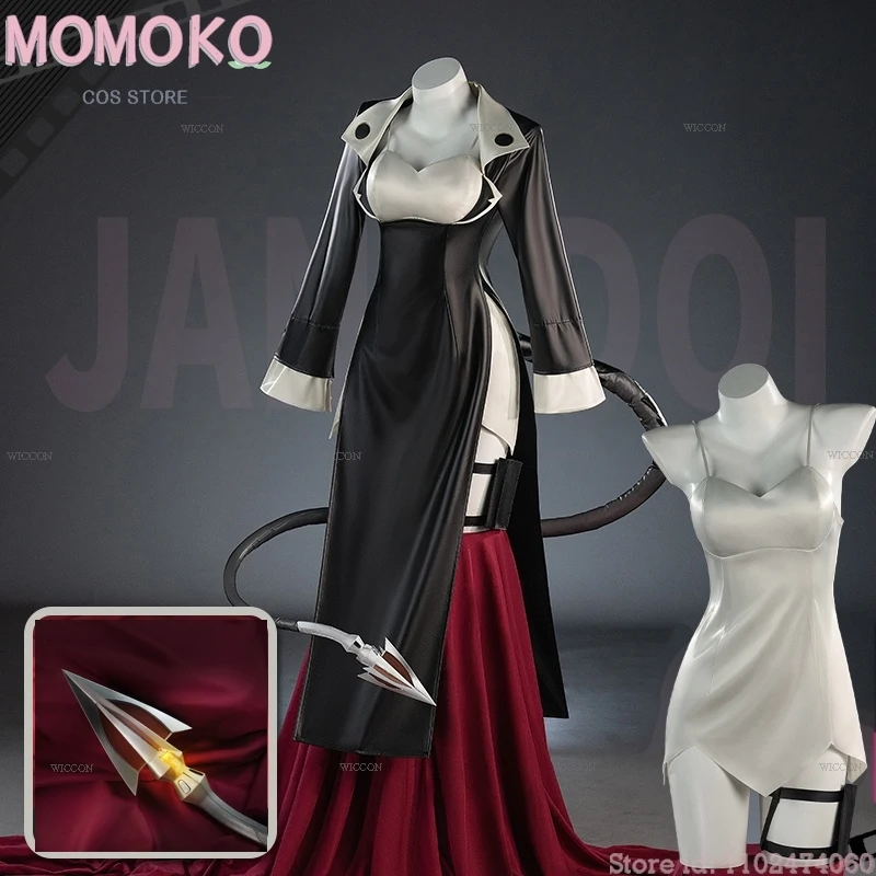 Zenless Zone Zero Jane Doe Cosplay Costume Cos Wig Set Tail Ear Game Party Halloween Undercover Uniform R&B Play Role Clothing
