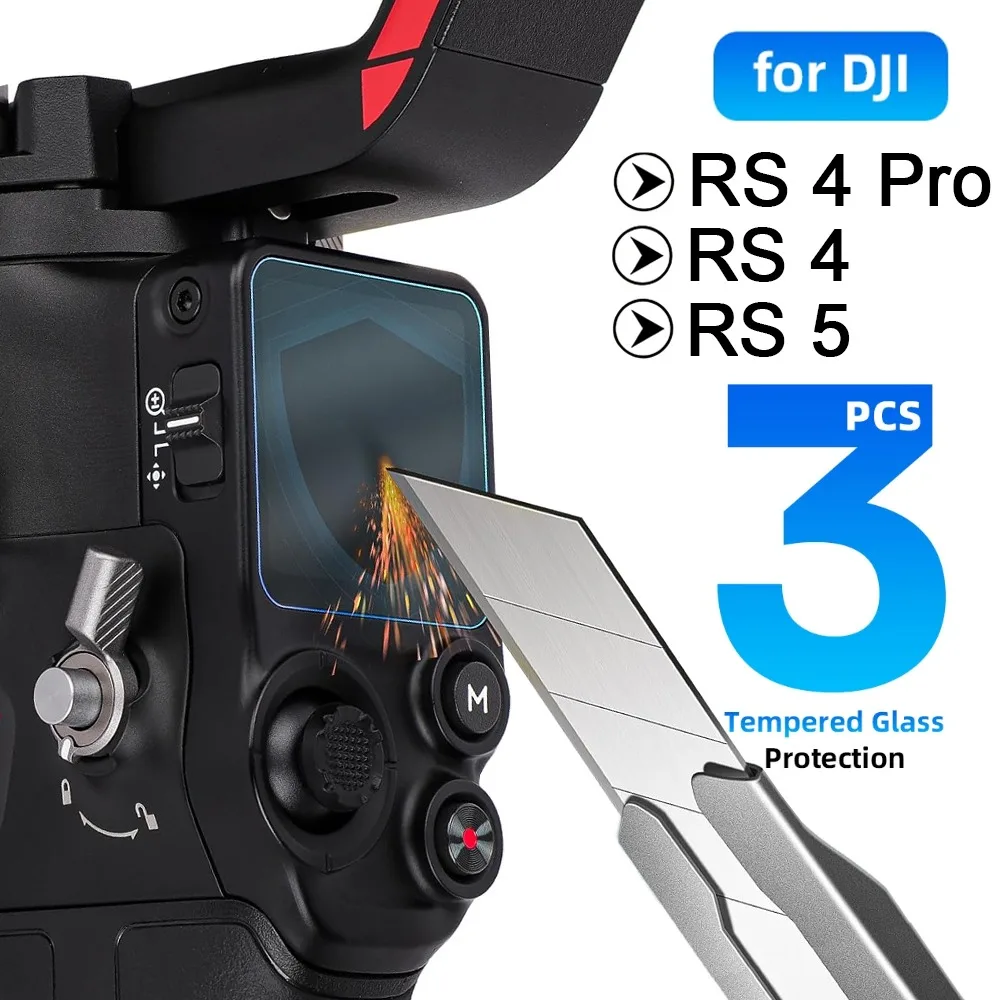 1/2/3Pcs 9H Hardness Tempered Glass Screen Protectors for DJI RS4 Pro RS5 HD Clear Scratch Resistant Protective Film for DJI RS5