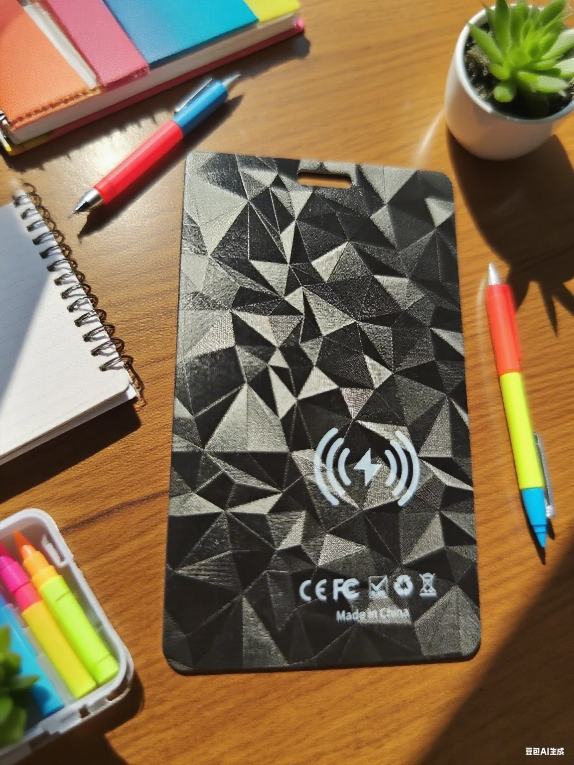 Timethinker Wireless Charging Tracking Card Smart GPS Locator Wallet Finder Works with Apple Find My App Blootooth Mini Tracker