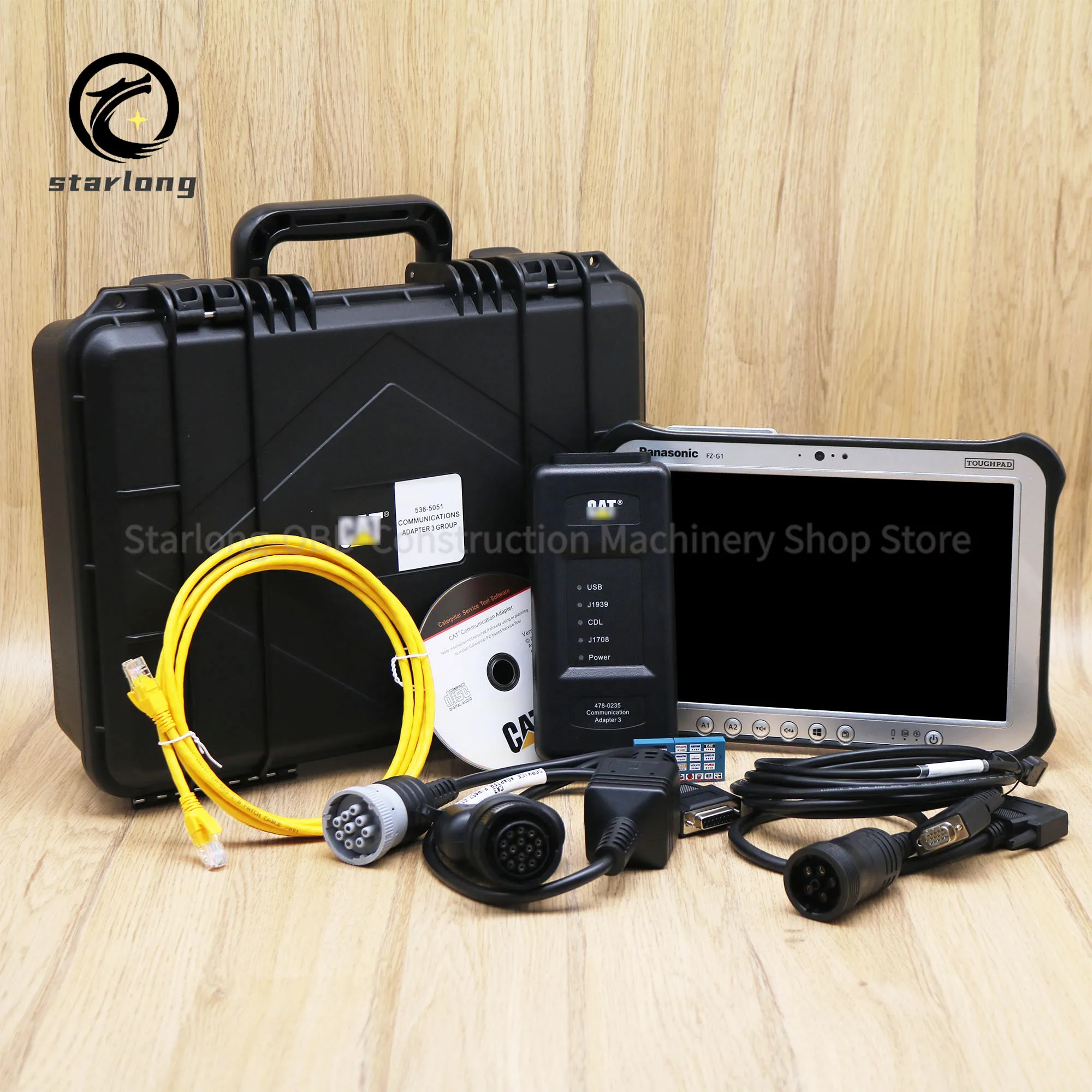 ET4 Communication Adapter3 478-0235 538-5051 Diagnostic Tool for Caterpillar CAT Truck Excavator scanner With 2023A software