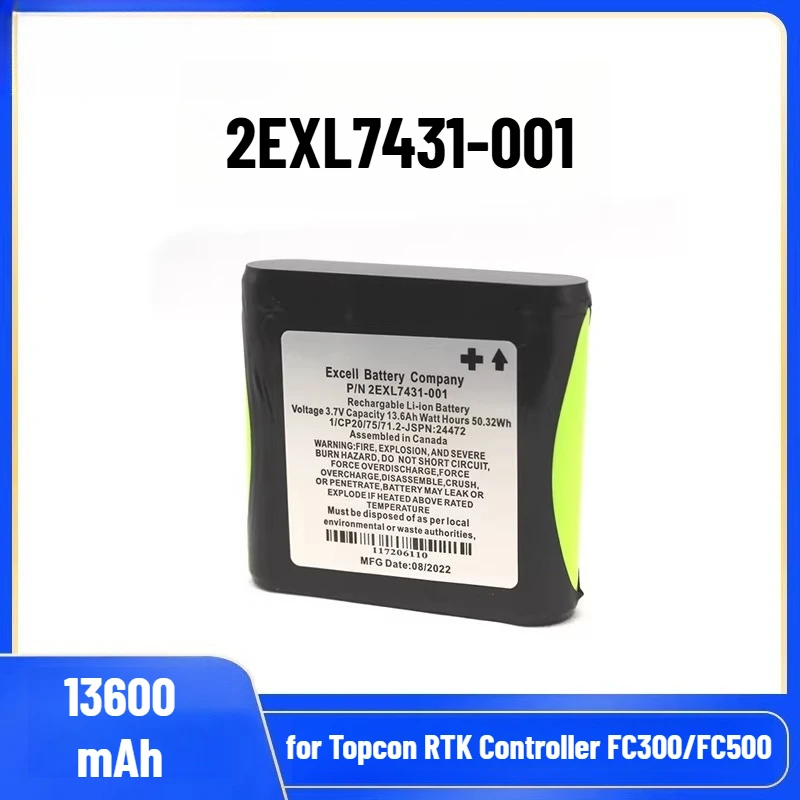 

2EXL7431-001 High Capacity Lithium Battery for Topcon RTK Controller FC300/FC500