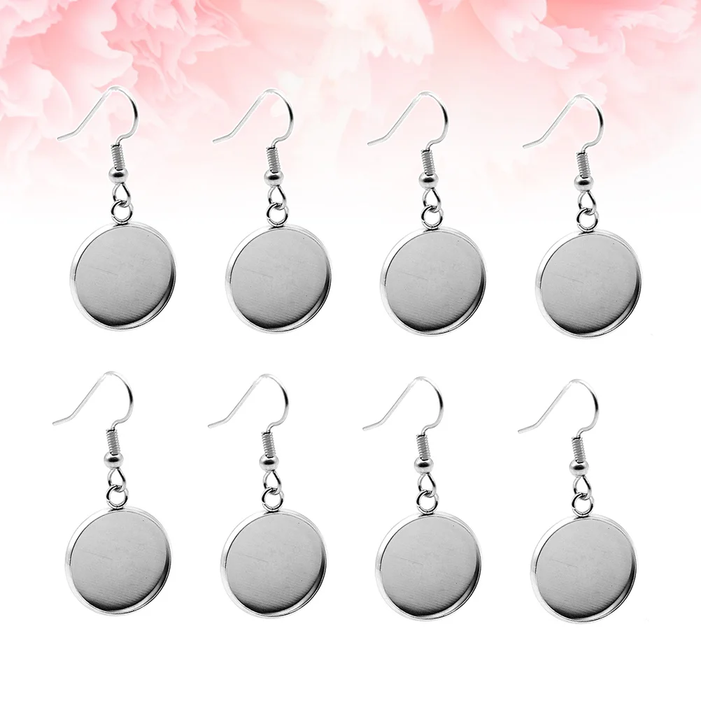 

36pcs Earring Blanks Jewelry Making Supplies Diy Earring Accessories Silver Plated Craft Components For Birthday Party