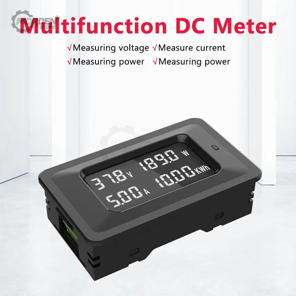 DC Multifunctional Meter Digital Display Voltage Current Power Meter Battery Test DC Energy Meter For Home Appliance