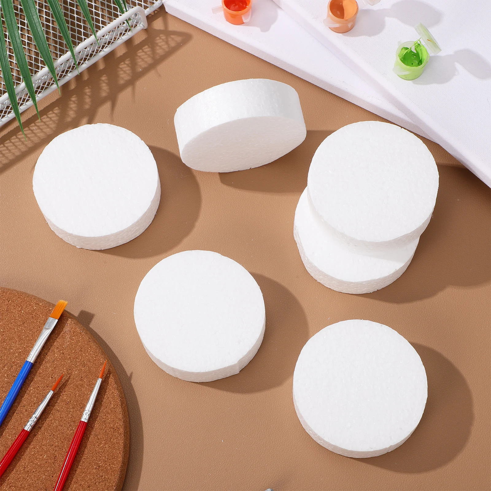

Foam Cylinders Round Polystyrene Discs Blocks Shapes for Crafts Lightweight Comfortable Durable High Density