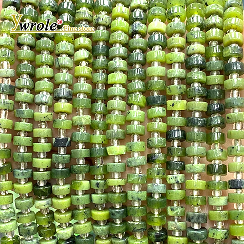 

Натуральный камень Рондель Драгоценный камень 3x6 мм Канада Нефритовая яшма Бусины-разделители для изготовления ювелирных изделий Diy Браслет Подвески Аксессуары